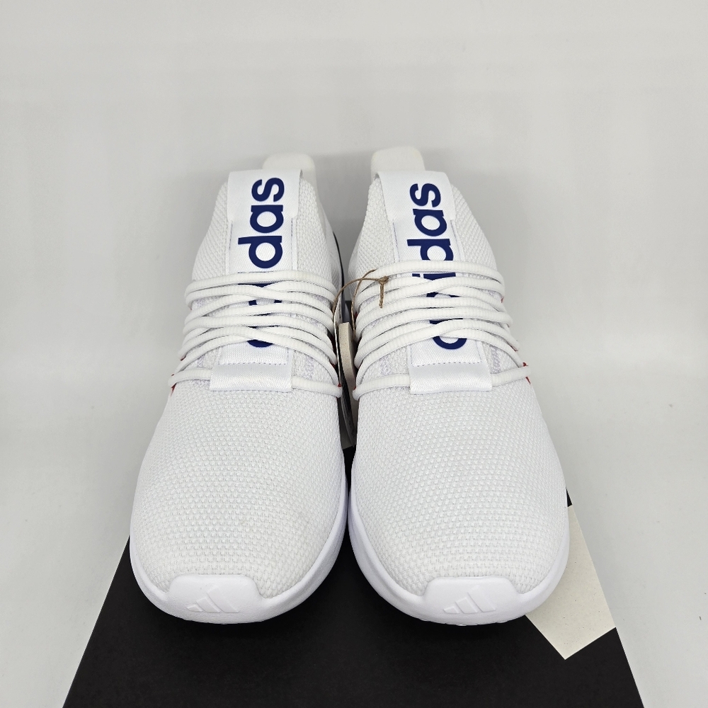 New Adidas Lite Racer Adapt 7.0 'White Scarlet Lucid Blue' Men's Shoes Size 10.5 - Picture 2 of 8